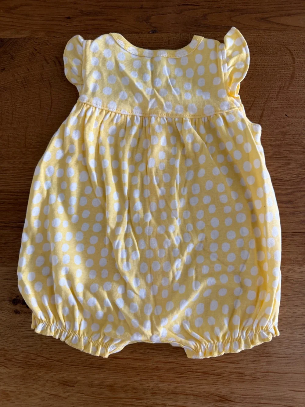 Carter's Yellow and White Baby Romper